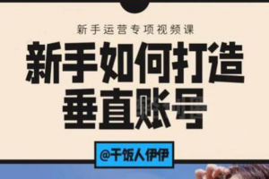 短视频课程：新手如何打造垂直账号，教你标准流程搭建基础账号（录播+直播)